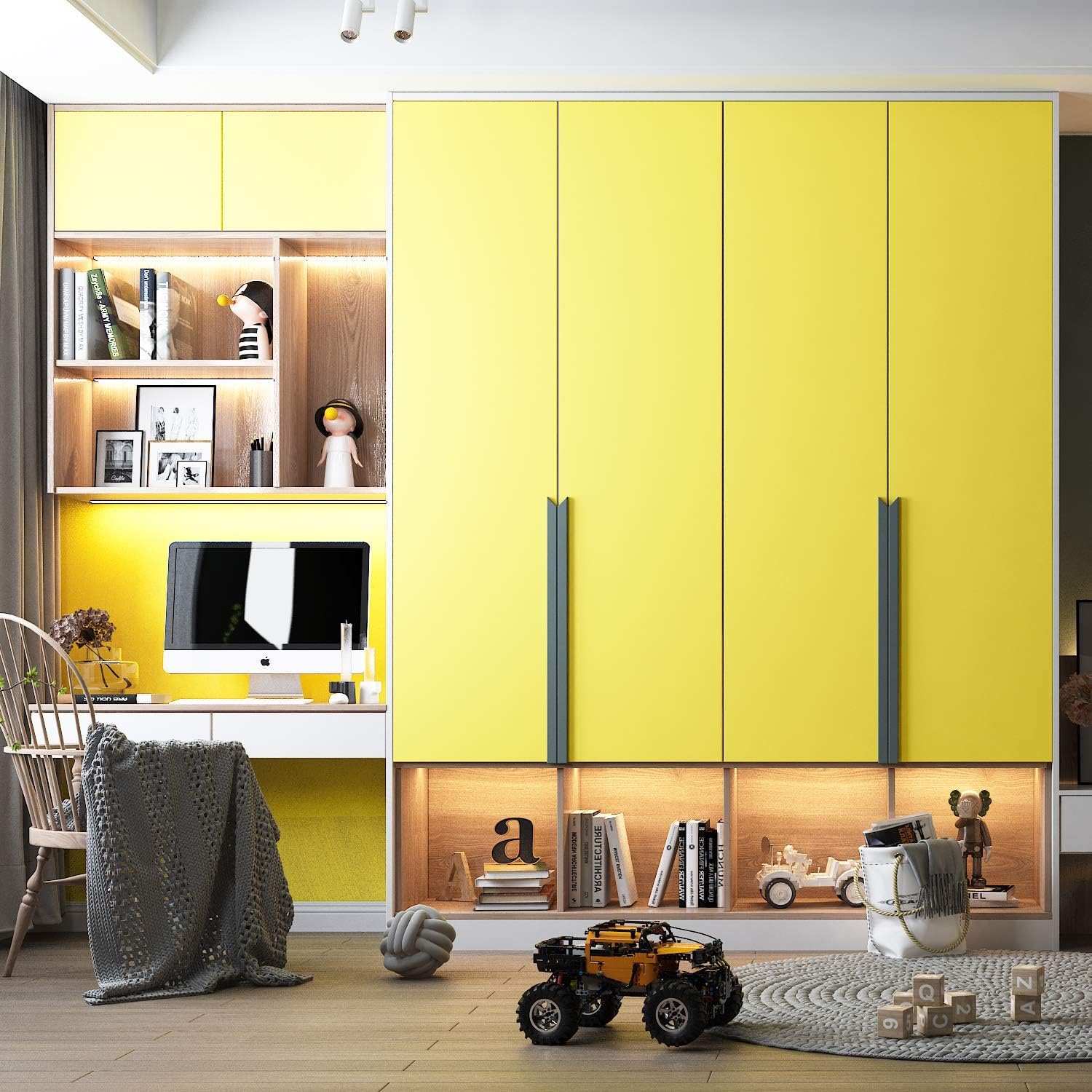 Starlite Enterprises Lemon Yellow Matte Vinyl Peel & Stick Self Adhesive Waterproof Sticker for Living Room, Bedroom Office, Almirah, Floor, Tabletop, Wall, Fridge,& Renovation Projects - 2x3 Feet-image-8