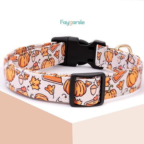 Miniatura 8 de Faygarsle Collar de algodón para perros de diseño de flores lindas para hembras pequeñas, medianas y grandes con dijes de flores moradas, M