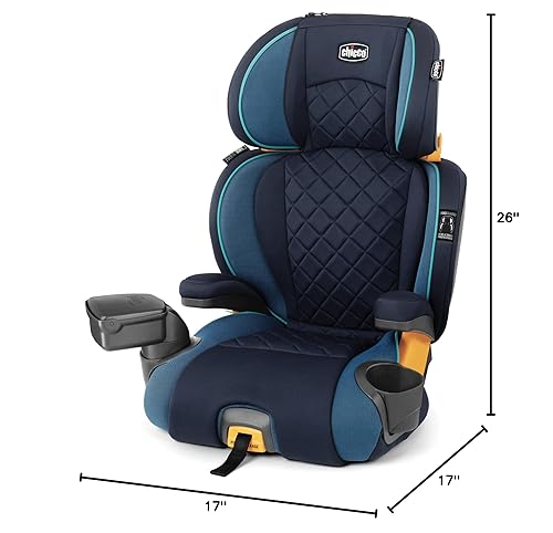 Vista 13 de Chicco KidFit Zip Plus Asiento Elevador para Auto 2 en 1 con Posicionamiento de Cinturón, Asiento Elevador sin Respaldo y con Respaldo Alto