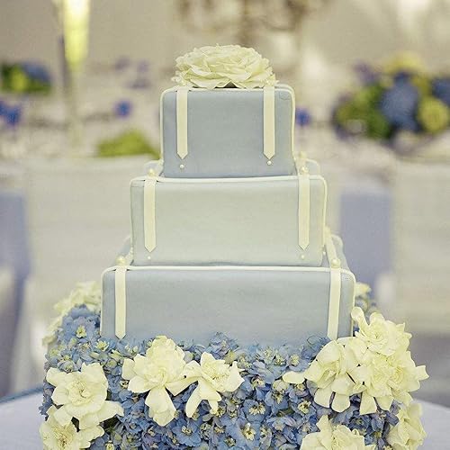 Miniatura 5 de Webake Juego de moldes cuadrados para tartas de silicona, moldes para hornear para tartas de 3 niveles, 9 pulgadas, 6 pulgadas, 3 pulgadas para