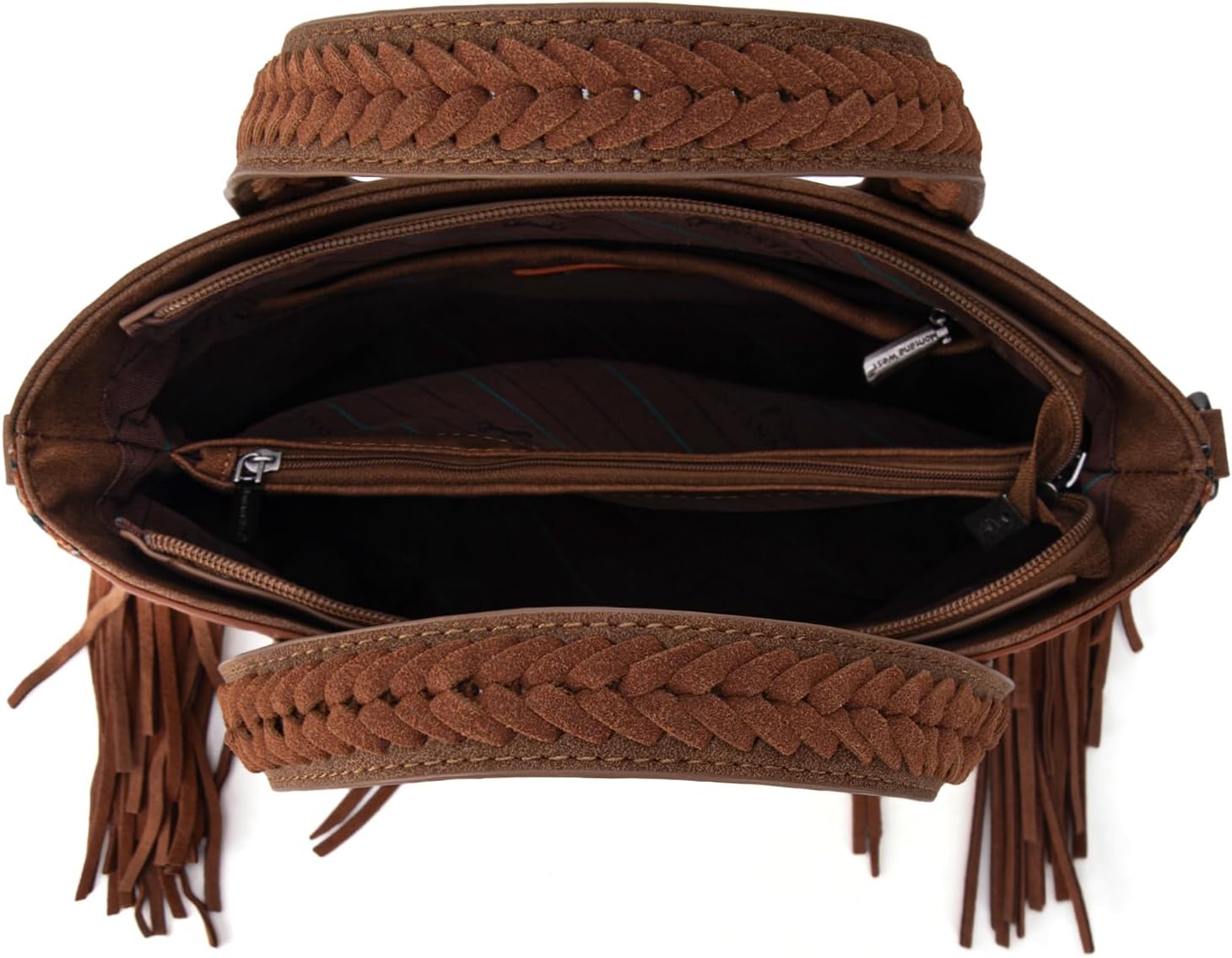 Montana West Western Tote Bag for Women Tooled Shoulder Purse with Wallet 2Pcs Set - Image 5