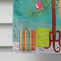 Vista 343 de Caroline's Treasures BB4243GF Bandera de jardín con texto en inglés «Merry Christmas» con texto en inglés «Merry Christmas», bandera decorativa