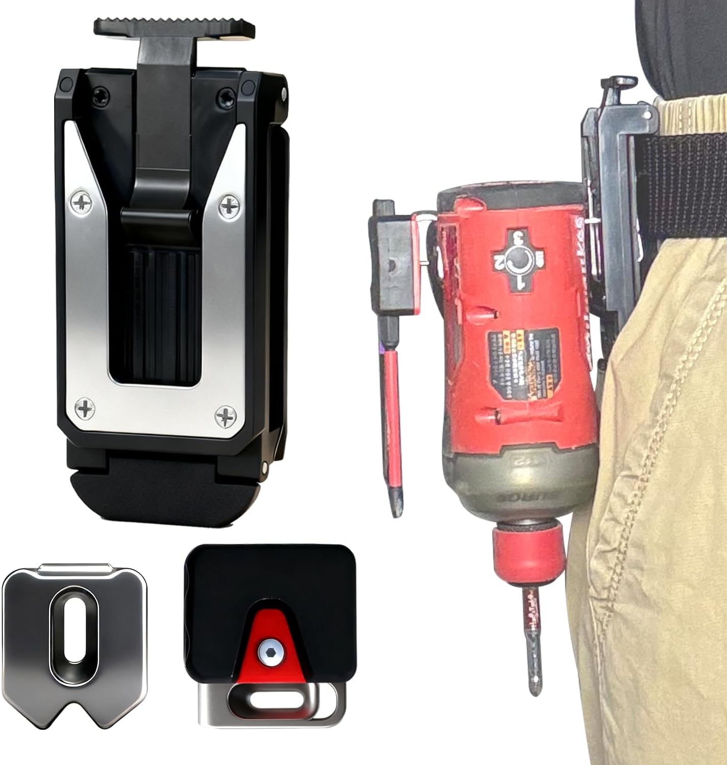 [MAGG HEVI] Tool Holster Compatible with Milwaukee M12 New Generation Tools,Gravity Locking Clip-On Tool Belt Holder for Drills, Driver, Impacts,Multi-Tool and More on Your Belt