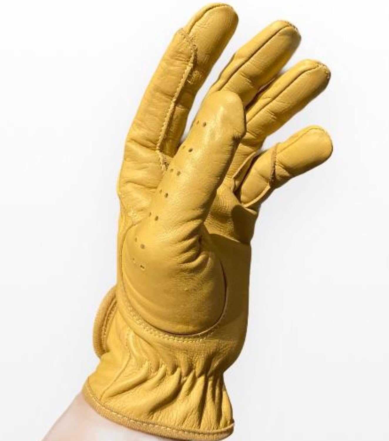 Ladies Horse Riding Gloves 100% Real Leather Brown, Beige, TAN & Black Women Equestrian Gloves - Image 2