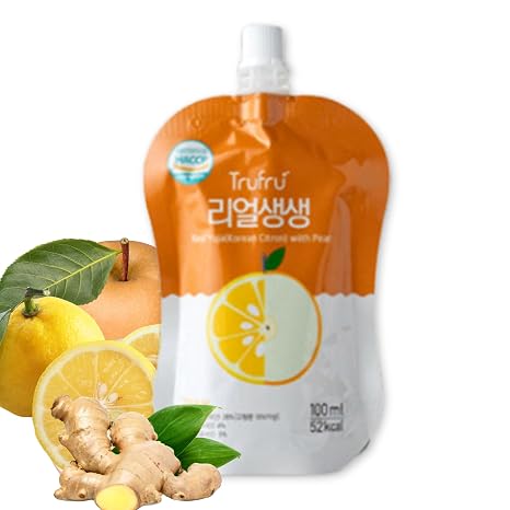 EASYCOOKASIA Premium Korean Juice Natural No Additives Rich in Vitamin C and Antioxidants (15 x 80 ml) Yuzu & Pear