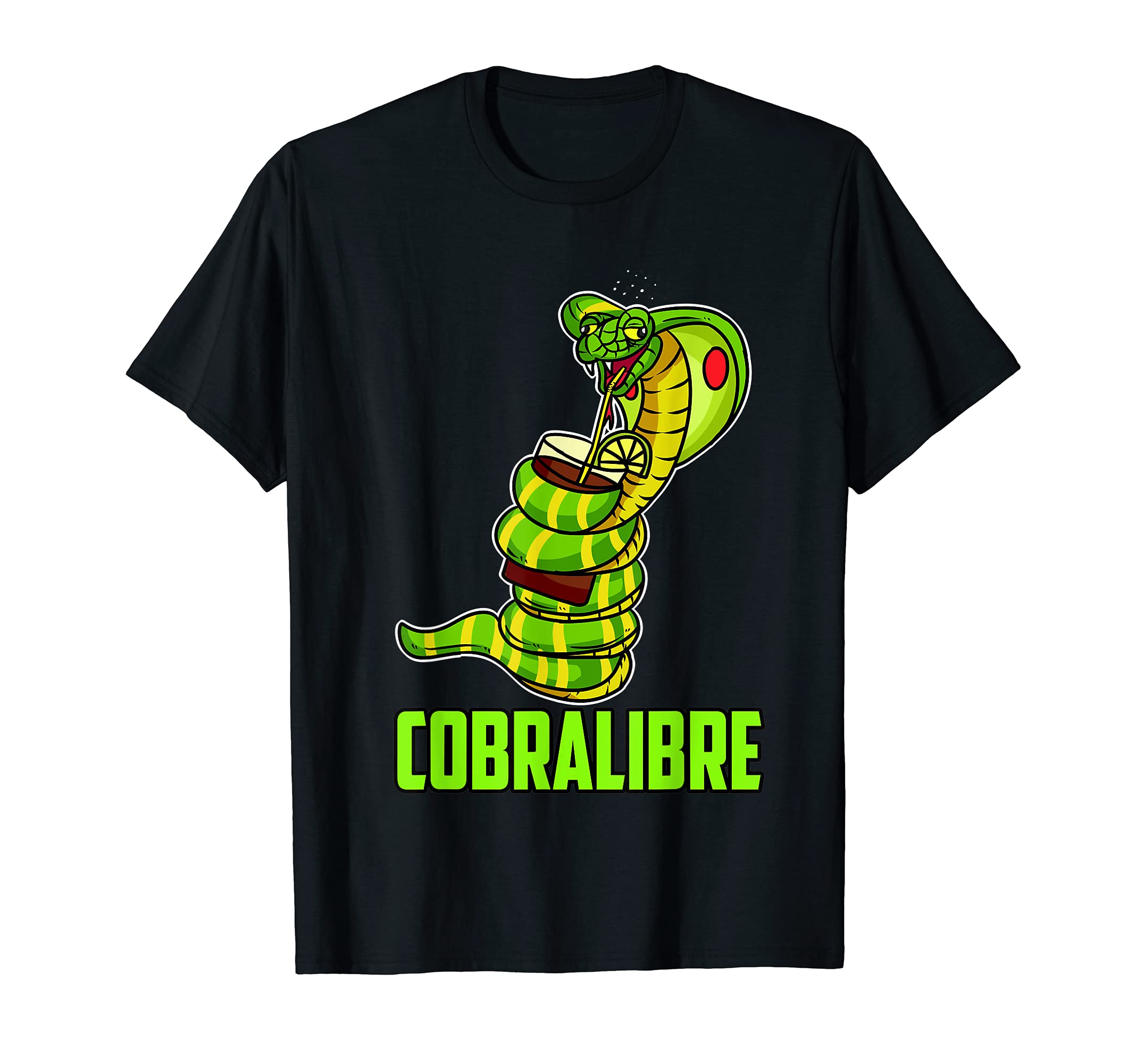 Cobralibre snake drinking cobra cuba libre funny party T-Shirt