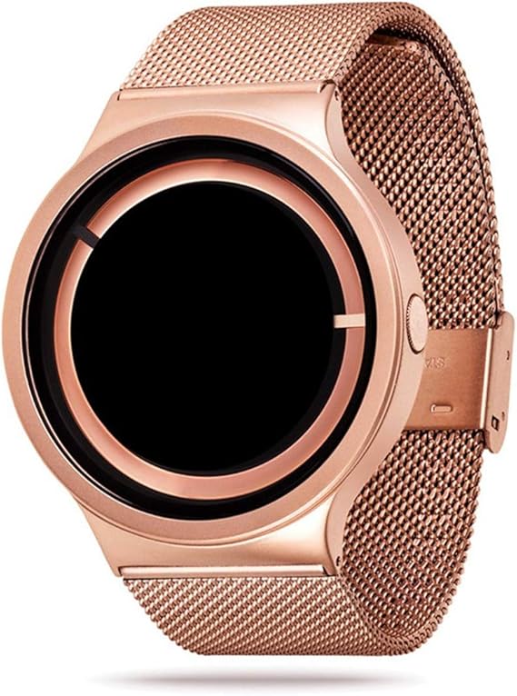 Amazon メンズウォッチ クリエイティブパーソナリティファッションスパイラル防水ユニークなデザインのクールな腕時計ステンレススチールメッシュウォッチメンズ ローズゴールド メンズ腕時計 腕時計 通販