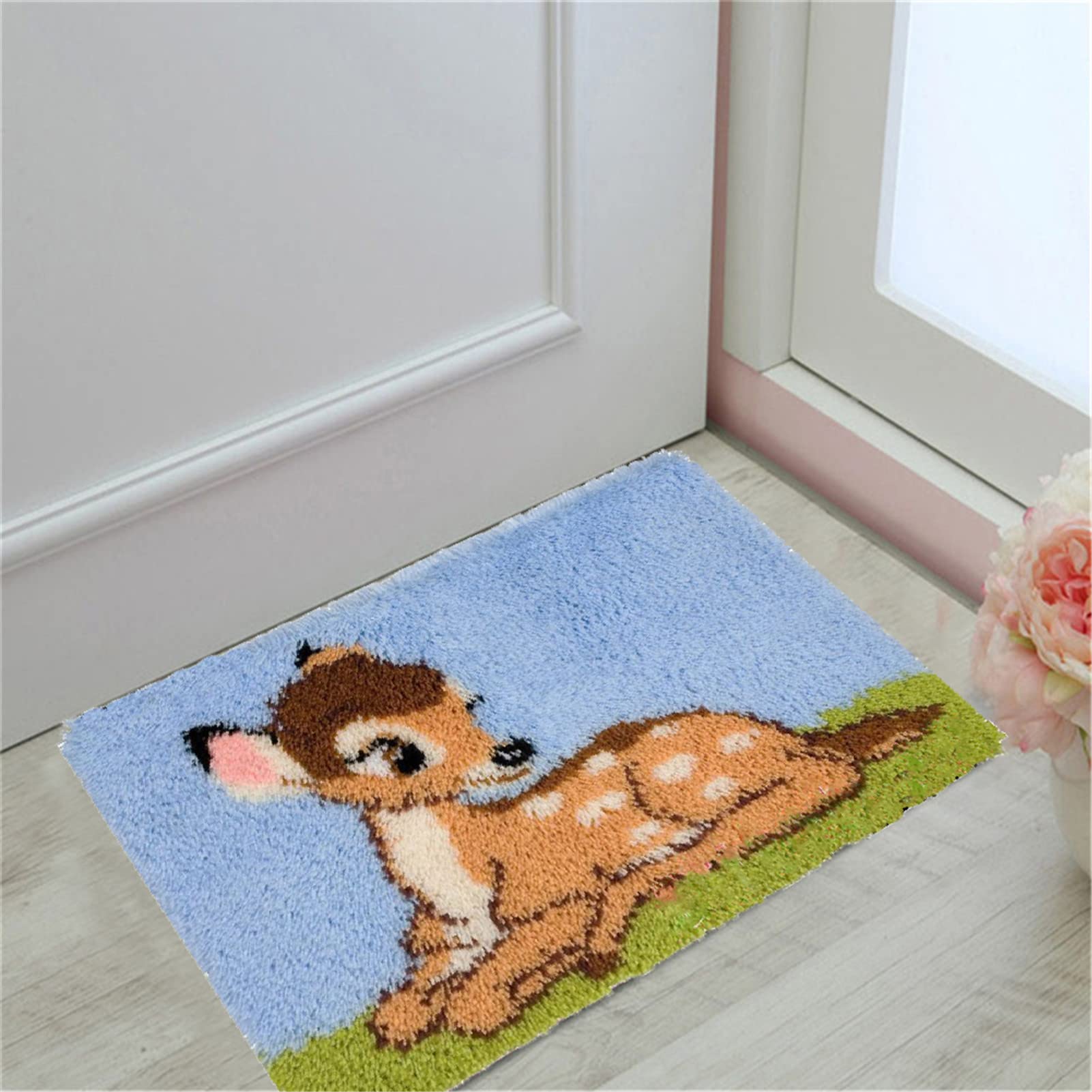 Knooptapijt Dolfijnen - Doe-het-zelf Handwerk - 50 x 38 cm