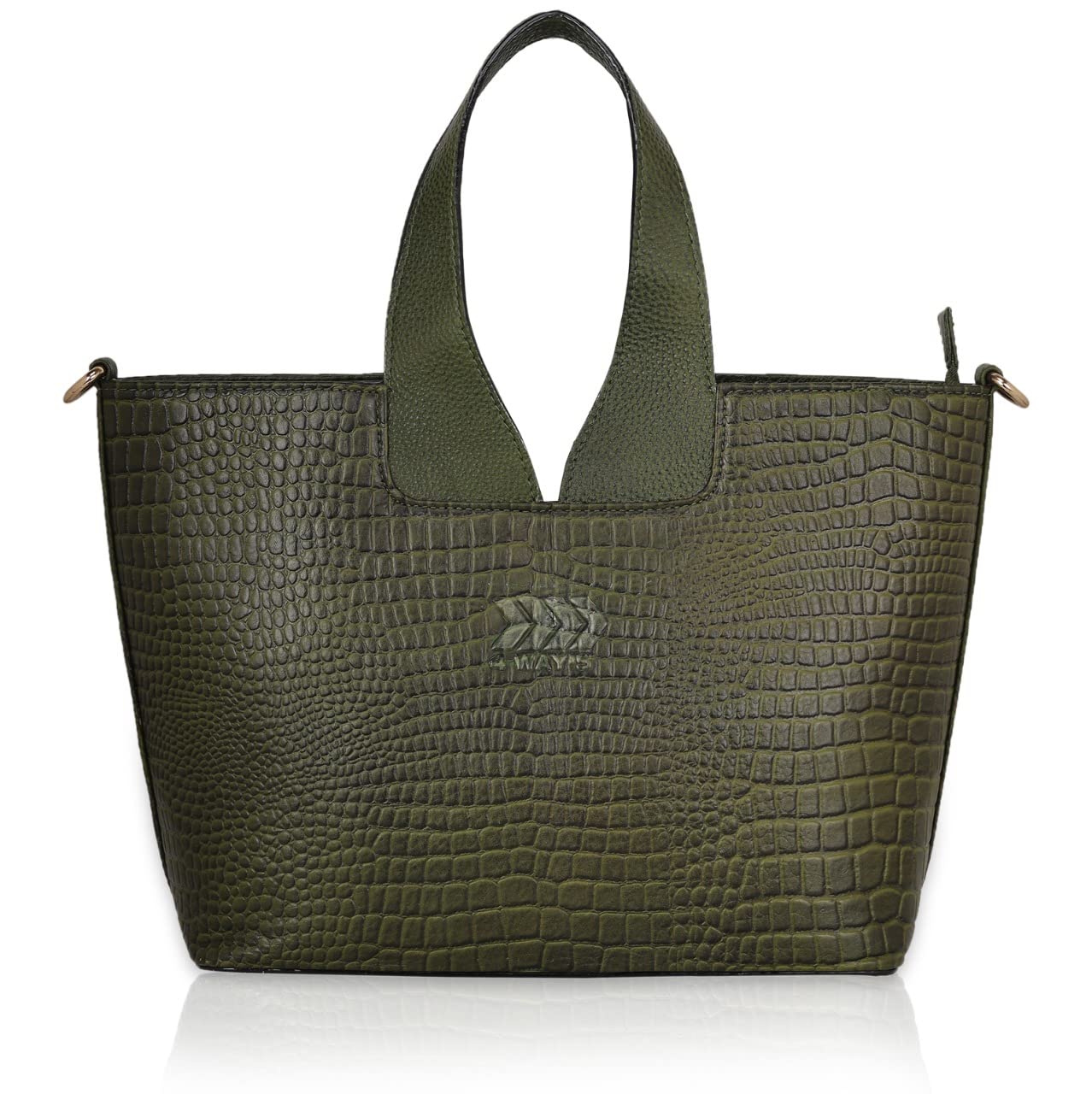 4 WAYS Leather Accessories Printed Leather Top-Handle satchel Handbags & Shoulder tote Bags For Women (Green) (B09W9PX8F6) Amazon Price History, Amazon Price Tracker