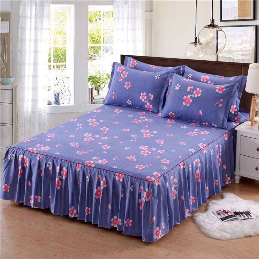 Couvre-lit anti-poussière ultra-doux XY&YD jupe de lit plissée 100x200