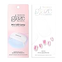 Vista 1 de Dashing Diva Tiras de uñas Glaze - Paquete de mini lámpara LED y rocío rosa