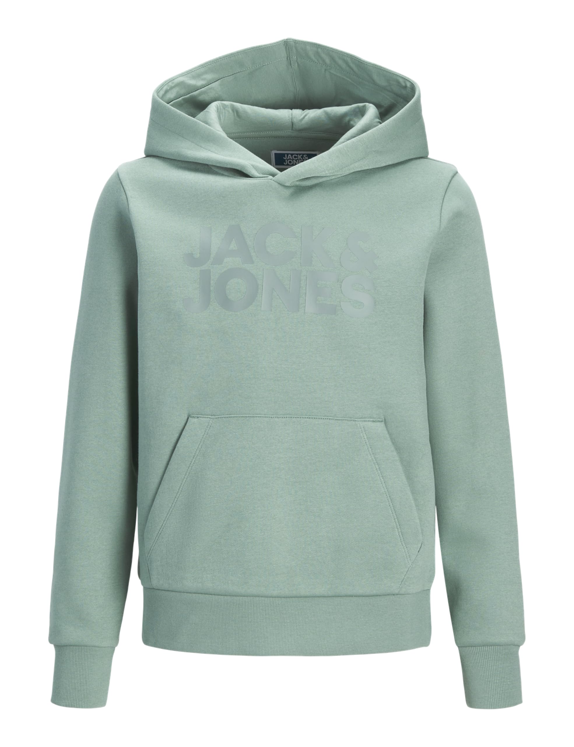 Jack & Jones Men's Mineral Blue Jjecorp Logo Sweat Hood Noos Jnr, 176 Uk