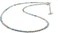 Vista 19 de Collar de Gargantilla de Piedras Preciosas Naturales con Cuentas, Cuentas Facetadas, Collar de Piedra Natal, Cristal de Sanación Energética, Regalo