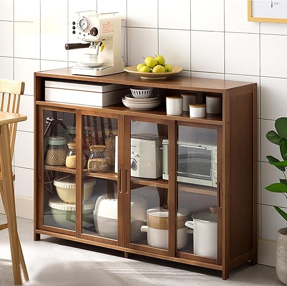 Amazon.com: JSDMBD Kitchen Storage Cupboard, Pantry and Freestanding ...