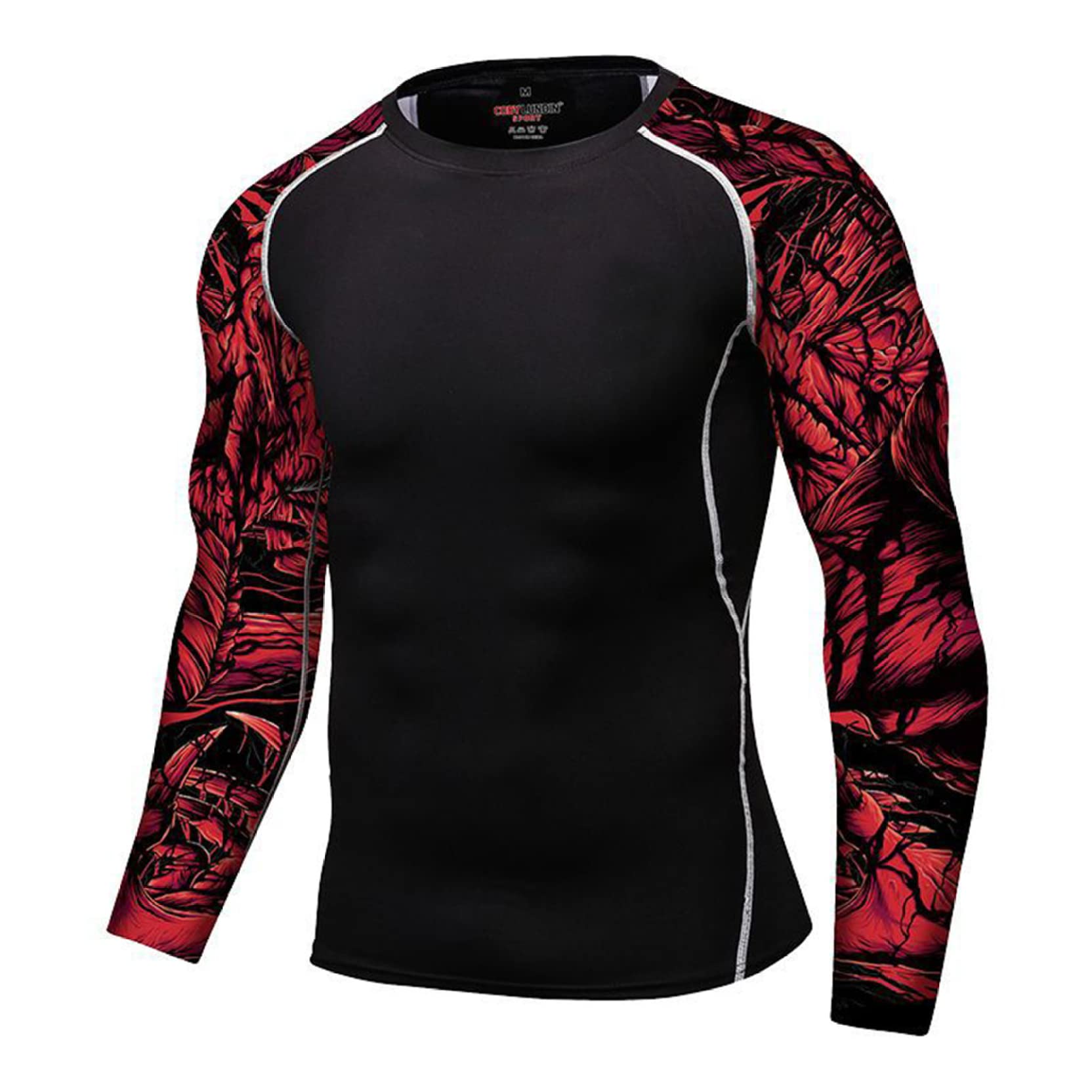 Nikiikoo Men's UPF 50+ Rash Guard Shirts Long Sleeve Swim Shirt Quick Dry Swimming Top for Surfing/Diving