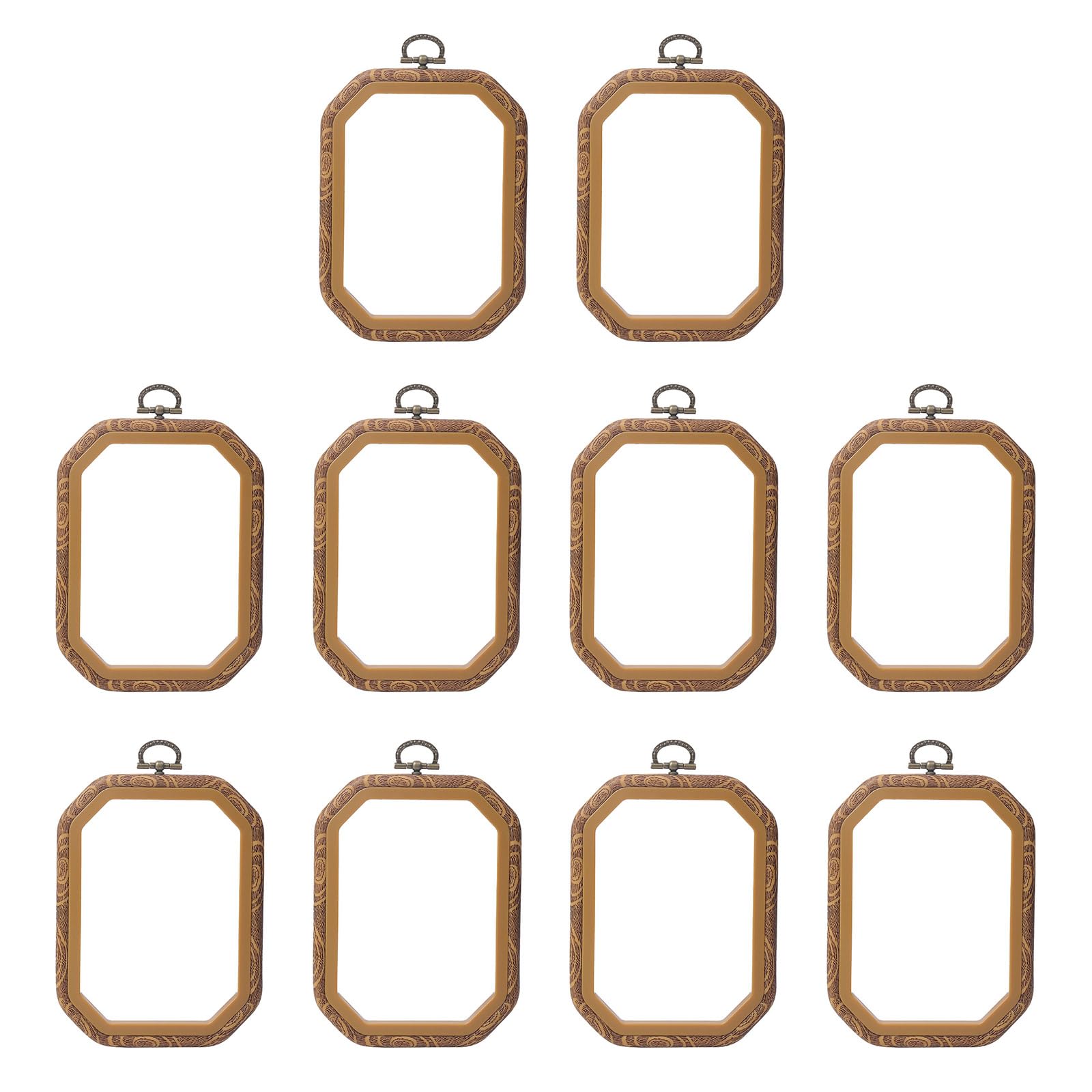 Cercle à broder rectangulaire Lot de 10 cadres réglables pour vos projets de broderie