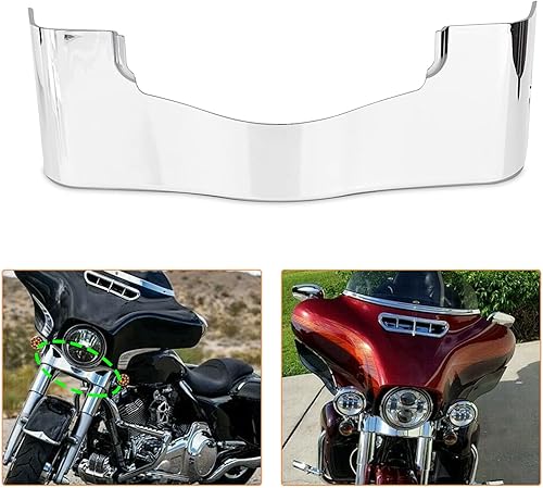 Miniatura 2 de Falda de carenado exterior de plástico ABS cromado para Harley Touring Road Glide FLTRX FLTRU Special FLTRXS FLTRXSE 2015-2022