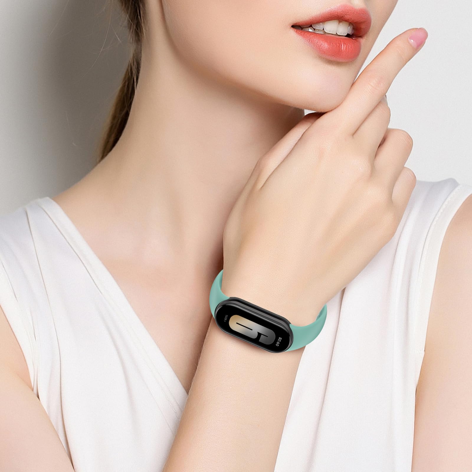 YLK Silikonarmband Für Xiaomi Mi Band 8/9 – Verstellbar, Atmungsaktiv & In 3 Farben