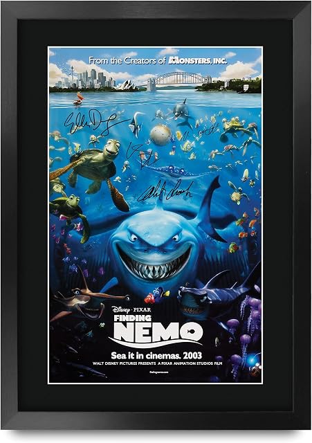 HWC Trading FR A3 Finding Nemo Gifts Printed Poster Signed Autograph Picture for Movie Memorabilia Fans - A3 Framed