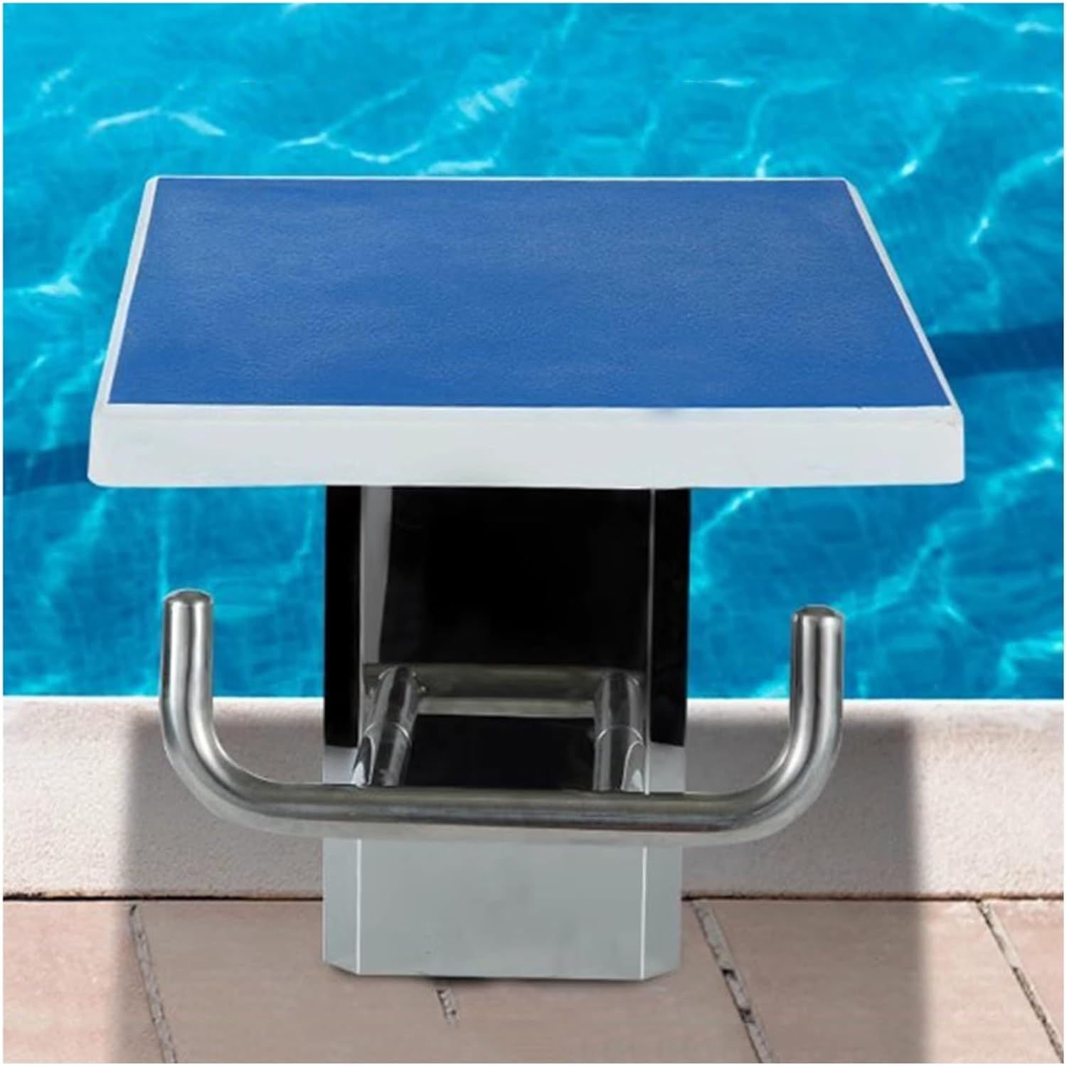 Swimming Pool Diving Platform, Indoor Outdoor Non-Slip Countertop Diving Boards, Heavy Duty Competition Diving Equipment with Stainless Steel Base