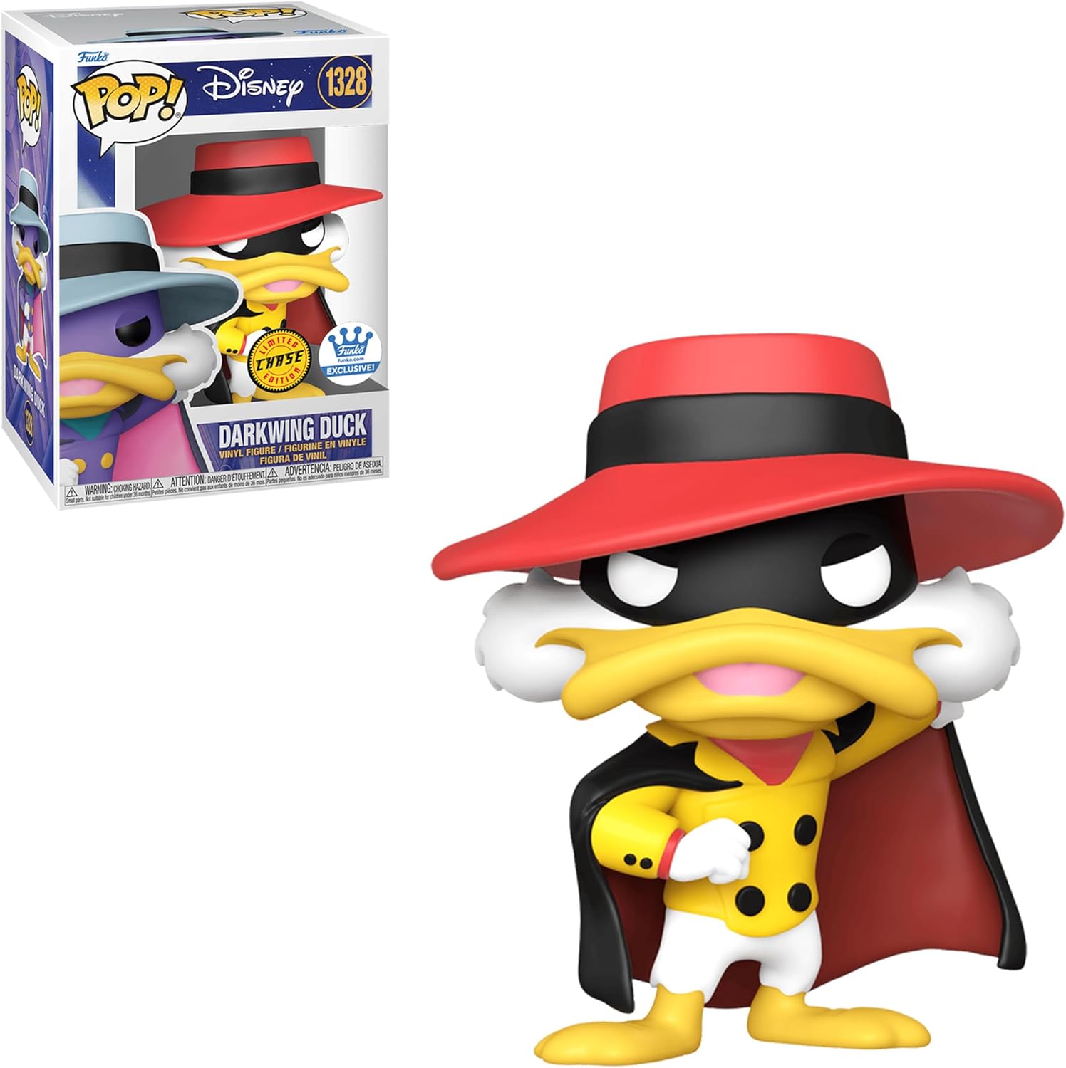 Funko Pop! Disney: Darkwing Duck - Multicolor Special Edition Chase Shop Exclusive Vinyl Figure #1328 - Image 4