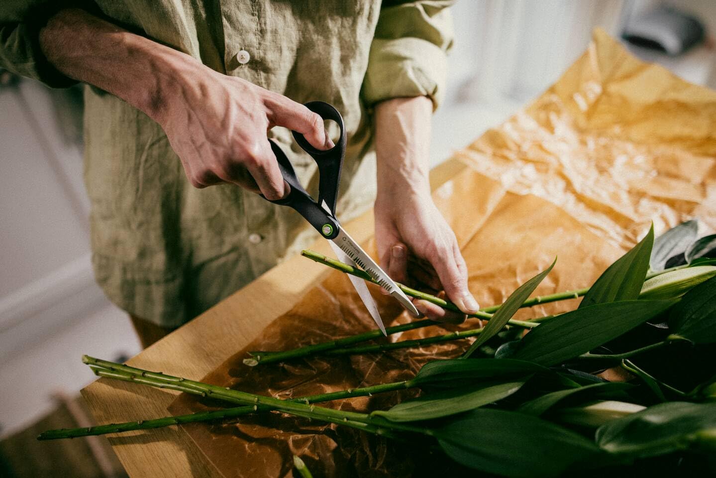 Fiskars Sekator ReNew, długość: 21 cm, stal nierdzewna z recyklingu/plastik z recyklingu, funkcjonalny kształt, czarny, 1074544