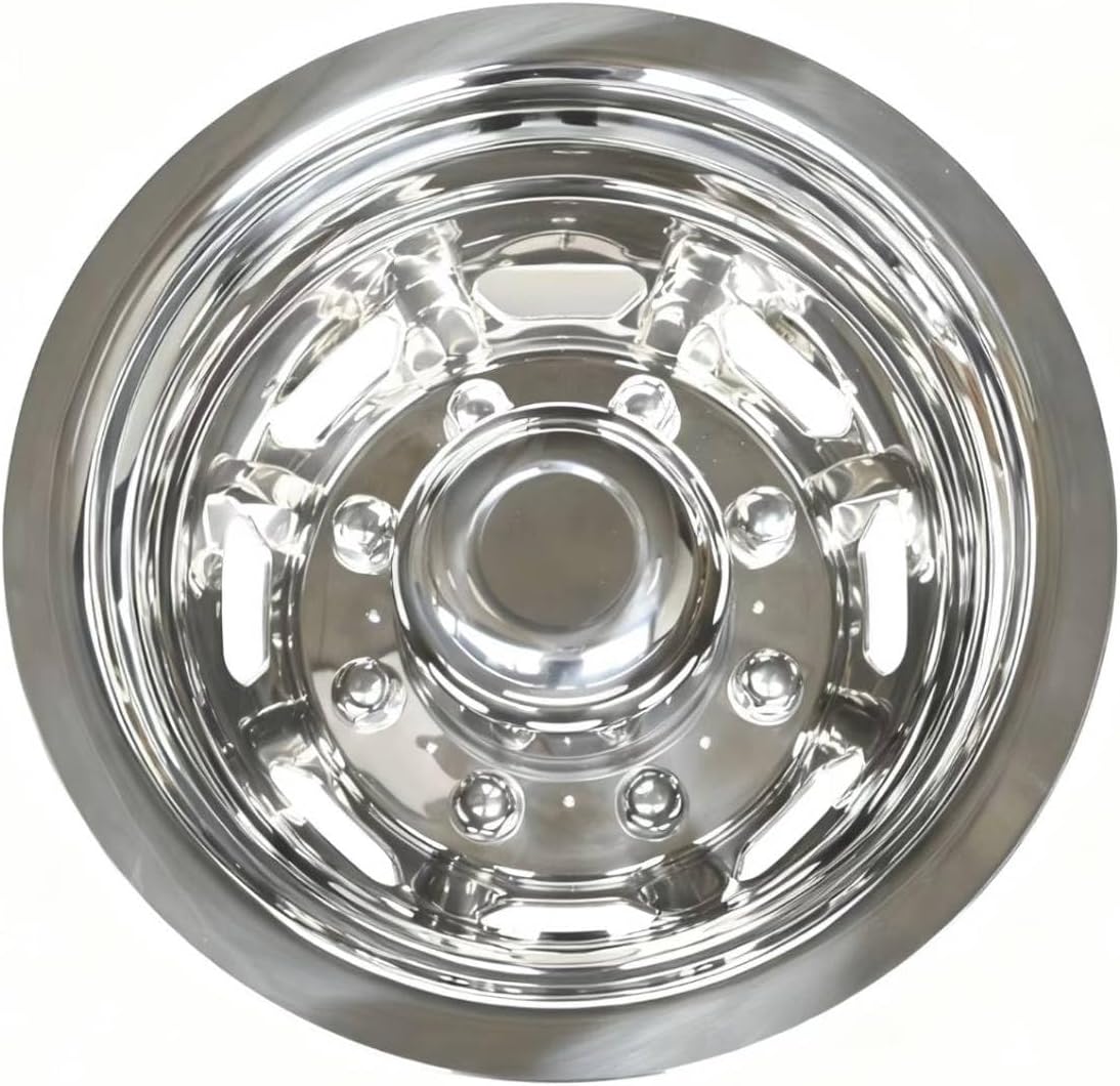 JESONN 17 Inch Stainless Steel Wheel Simulators Full Kits for 2008-2025 Chevy GMC 3500,2003-2025 Dodge RAM 3500,2005-2025 Ford F350 Dual Wheels