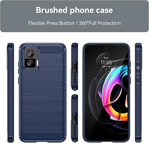 Miniatura 3 de Osophter Funda para Motorola Moto G 5G 2023, funda para Motorola G 5G 2023, funda protectora de goma TPU flexible con absorción de golpes para Moto