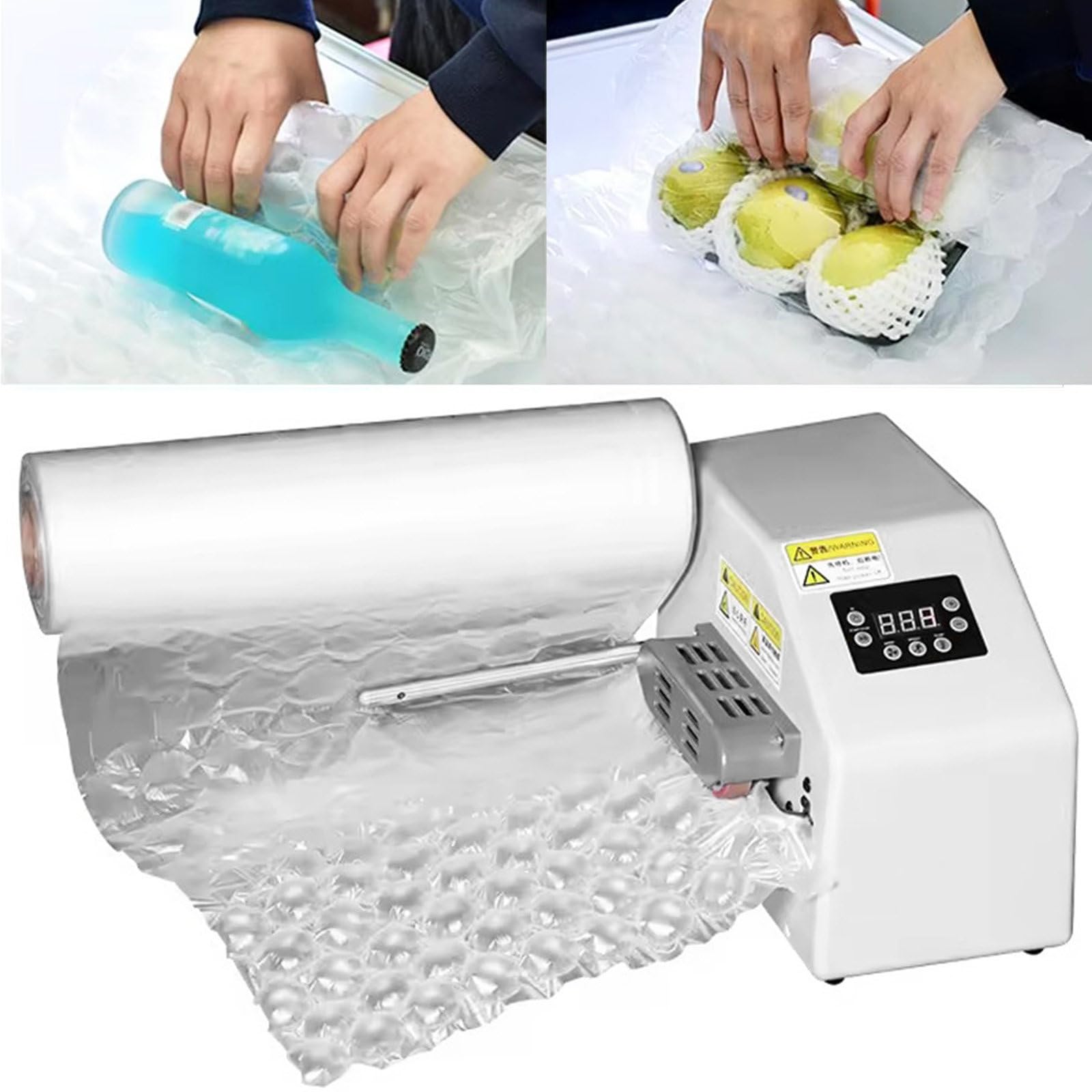 Macchina per cuscini d'aria a bolle, macchina per cuscini d'aria, macchina per pluriball per imballaggio, macchina per cuscini d'aria per aziende, velocità 14m/min, macchina per imballaggi a bolle
