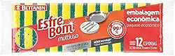 EsfreBom - Esponja Multiuso Abrasiva, Embalagem Econômica Leve 12 Pague 10, Bettanin