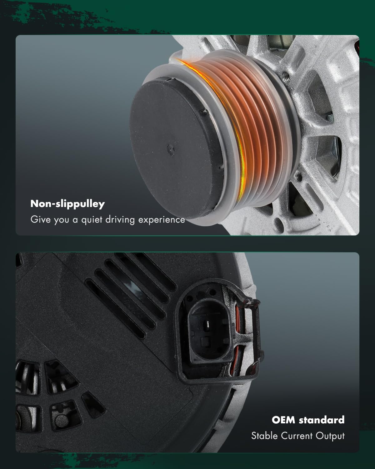 SCITOO Alternator Fits for Audi for Q5 3.0L 2013-2017,for Audi for S4 3.0L 2013-2016,for Audi for S5 3.0L 2013-2017,for Audi for SQ5 3.0L 2014-2017 12V 180Amp CW SC6 Pulley Class 11800N FG20S017