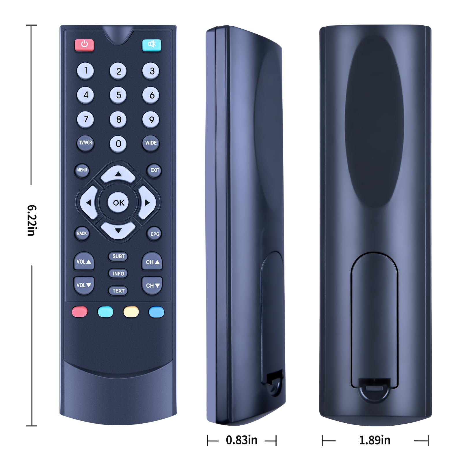 TCNOUMT Generic Replacement Remote Control Suitible for Goodmans Freeview Box GDB12XIT GD11FVZS2 R03SX2 - Image 4