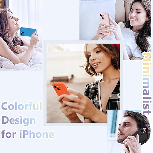 Miniatura 49 de BossKiss Funda compatible con iPhone 14 Pro, silicona mejorada [protección de cámara] [2 protectores de pantalla 9H], forro interior de microfibra