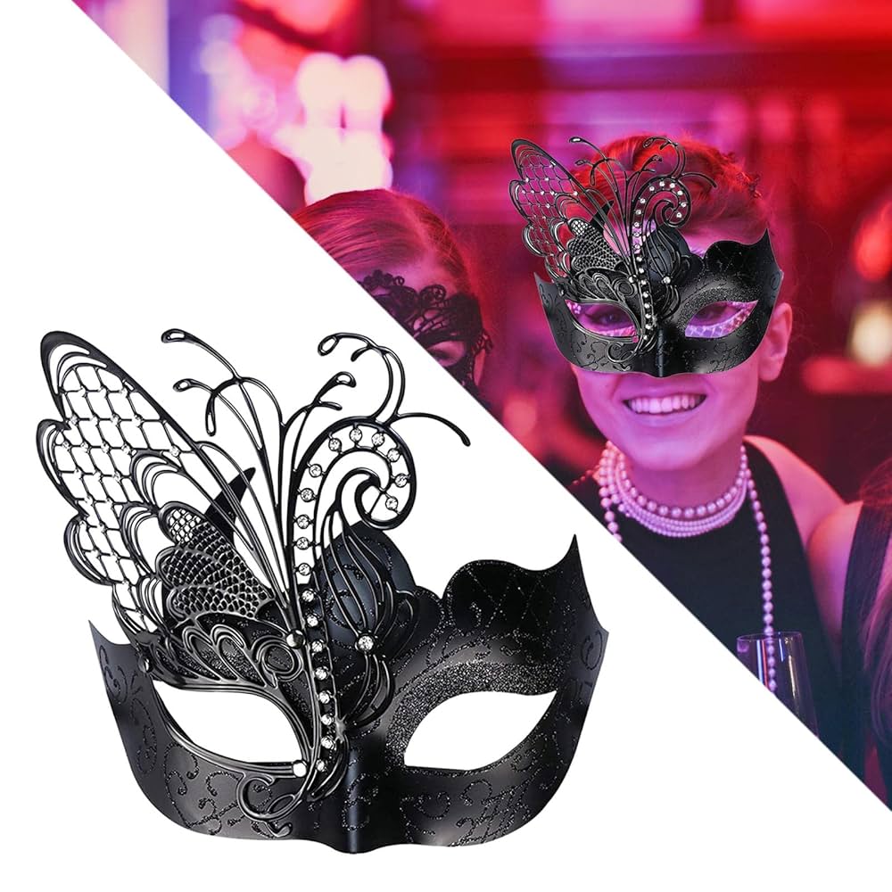 Amazon.co.jp: 蝶仮面仮面舞踏会パーティーヴィンテージスタイル