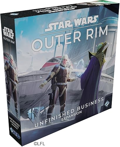 Asmodee Star Wars: Outer Rim - Unfinished Business Expansion - Strategy Game, Adventure Game for Kids & Adults, Ages 14+, 1-4 Players, 3-4 Hour Playtime