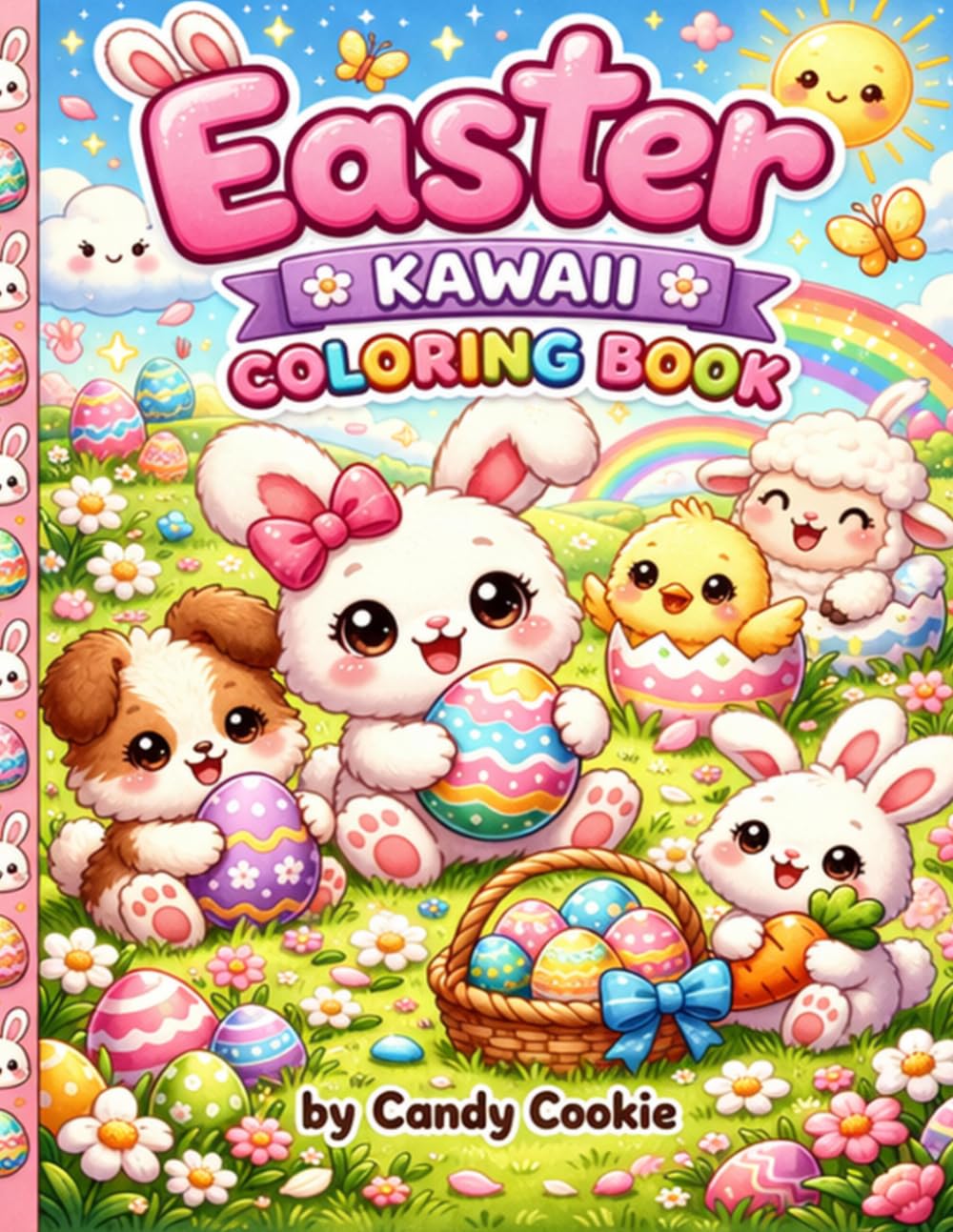 Cute Kawaii Easter Animals Coloring Book for Kids Ages 4–8 Fun and Easy Spring & Easter Coloring Pages with Bunnies, Eggs, and Adorable Animals: Fun ... Ages 4–8 (Cute Kawaii Holiday Coloring Books)