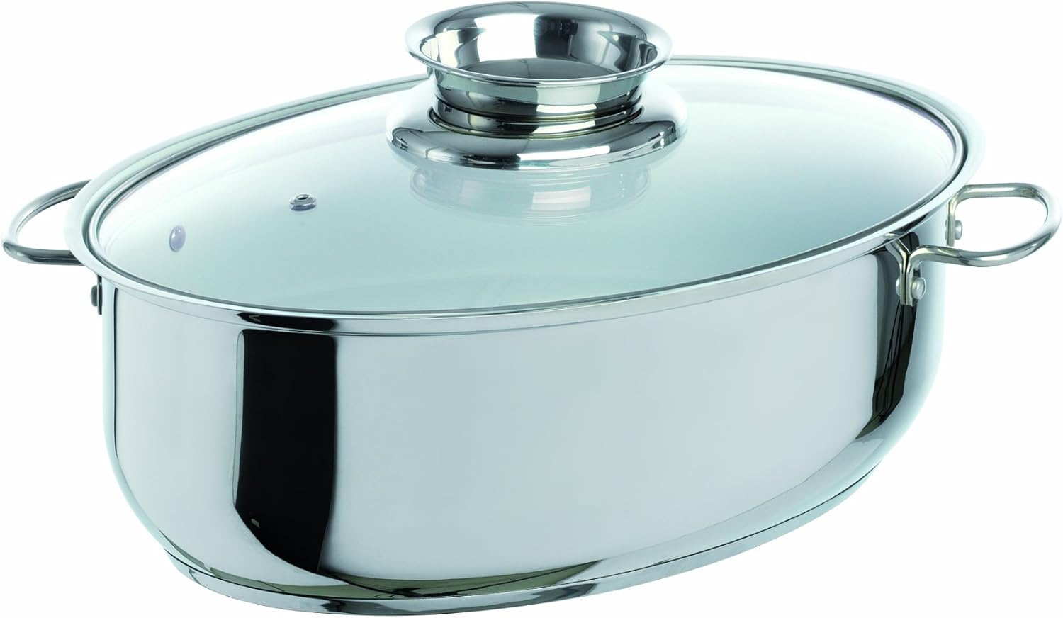 TV Das Original Bratmaxx 02780200233 Ceramic Aroma Roasting Dish with Glass Lid and Gloves Stainless Steel