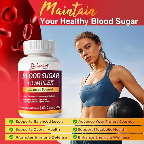 Miniatura 4 de Pro Comfort Suplemento de complejo de azúcar en la sangre apoya los niveles saludables de azúcar en la sangre ya Whithin Rango normal, todo natural