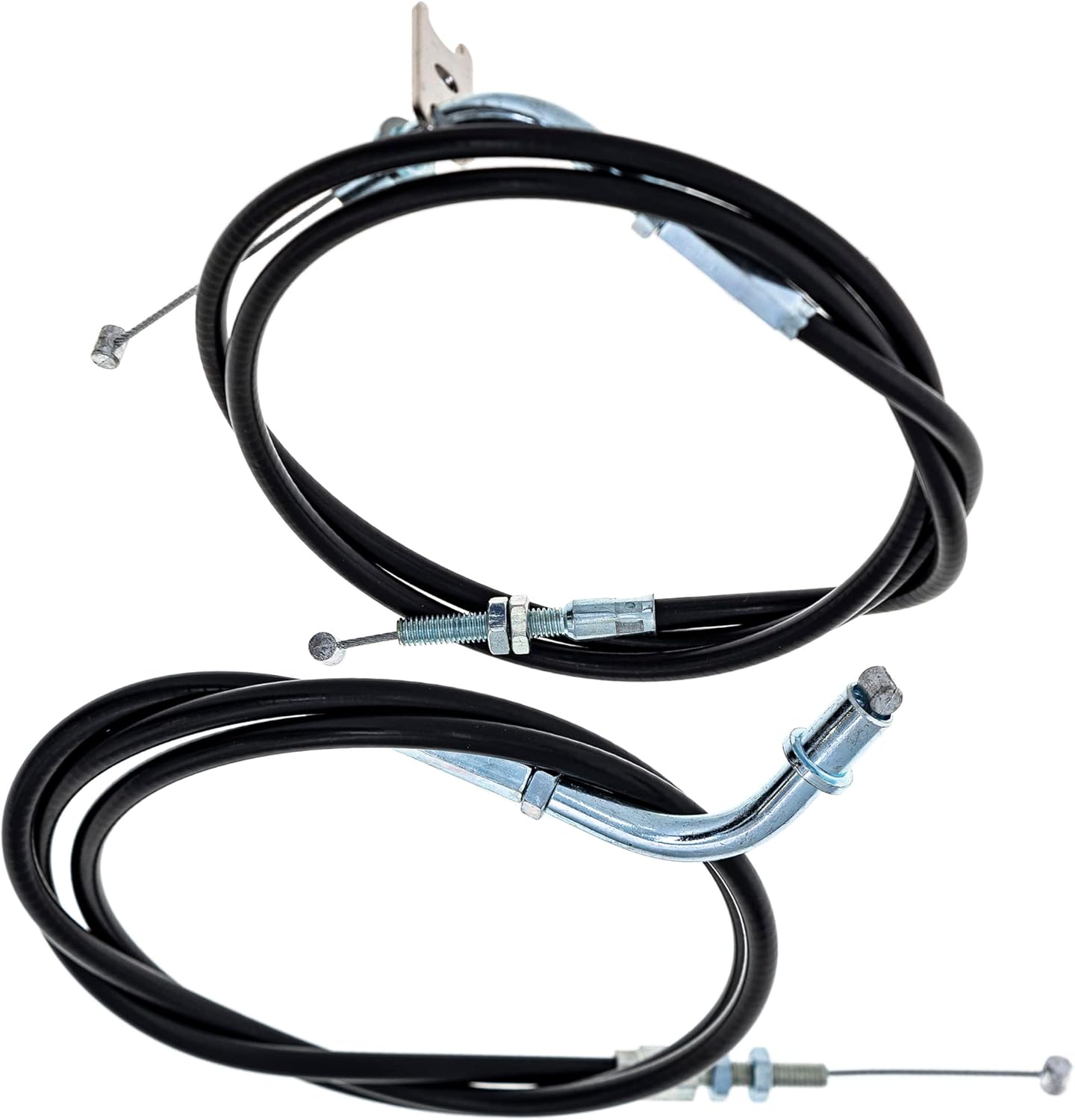 NICHE Push Pull Throttle Cable Set for Kawasaki EN450 454 LTD 54012-1264 54012-1265