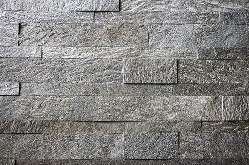 Naturstein 3D Paneele Steinfurnier auf Netz Klinker Riemchen Wandstein verkleidung (60 x 15 cm) Cover