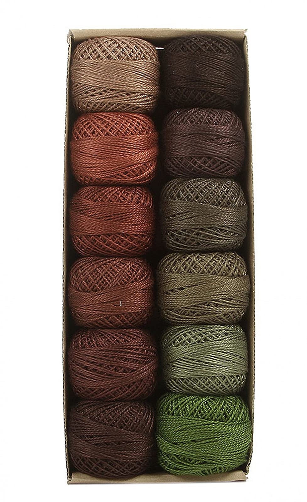 Valdani Pearl Cotton Sz 8 | Forest Canvas | 74 Yds/Ball
