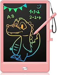 KOKODI Ardoise Magique LCD 8,5 Pouces – Jouet Éducatif Sans Écran avec Stylo Inclus, Réutilisable pour Enfants 2 à 7 Ans, Cadeau d'Anniversaire et de Pâques Fille & Garçon (Rose)