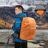 Vista 5 de SPEEDPARK - Mochila de senderismo de 40L, impermeable, mochila de día para senderismo con cubierta contra la lluvia, mochilas de viaje de senderismo