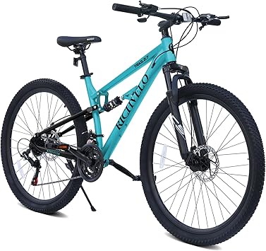 Mountain Bike, 24/26/27 Inch Outdoor Cycling Bike, 21-Speed/High-Carbon Steel/Disc Brake MTB Bicycle, Adjustable Ergonomic Seat Bikes, Multiple Colors