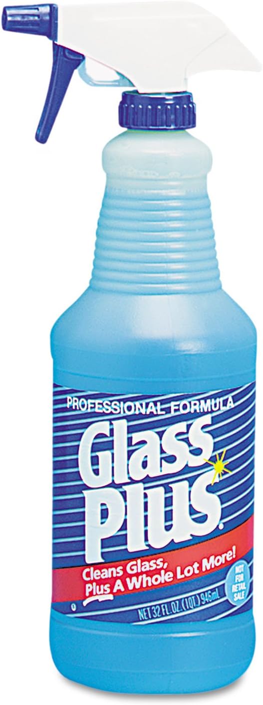 Johnson Diversey Glass Plus Trigger Sprayer Glass Cleaner, 32 Ounce -- 12 per case.