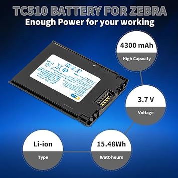 TC57 Scanner Battery BT-000314 for Zebra TC51 TC52 TC56 TC510