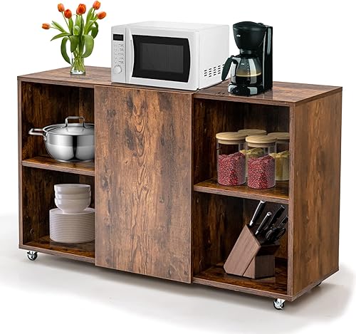 Miniatura 9 de LOKO Archivador archivador móvil gabinete de almacenamiento de oficina con ruedas bloqueables gabinete de archivo lateral para oficina en casa 44 x