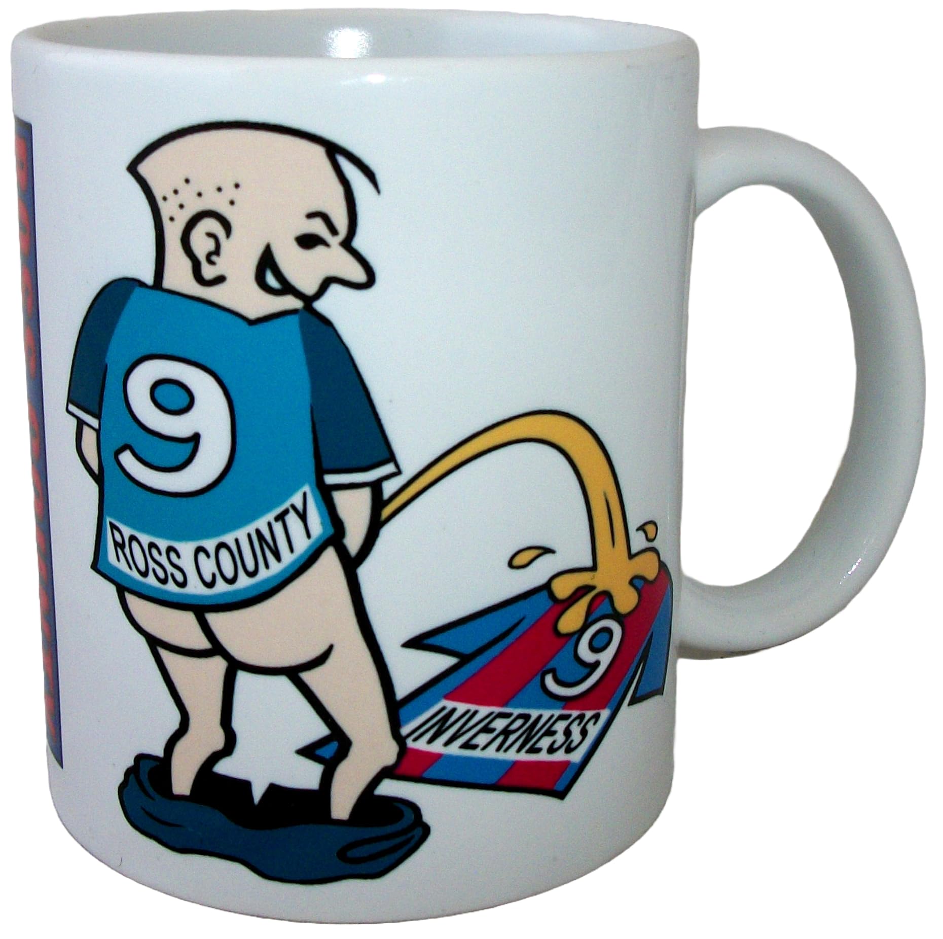 Wee On Funny Football Team Shirt Fan Rivalry Tea Coffee Mug (Ross County (weeing on Inverness))