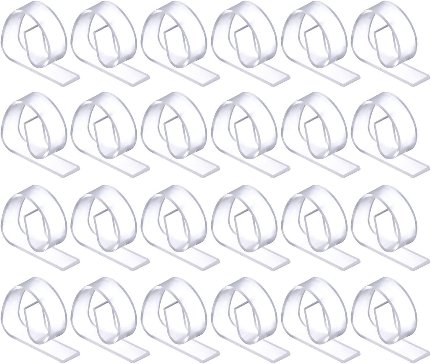 Fun Express Clear Plastic Tablecloth Clips for Party & Event Supplies Bulk 72 Pack, Wedding Reception or Graduation