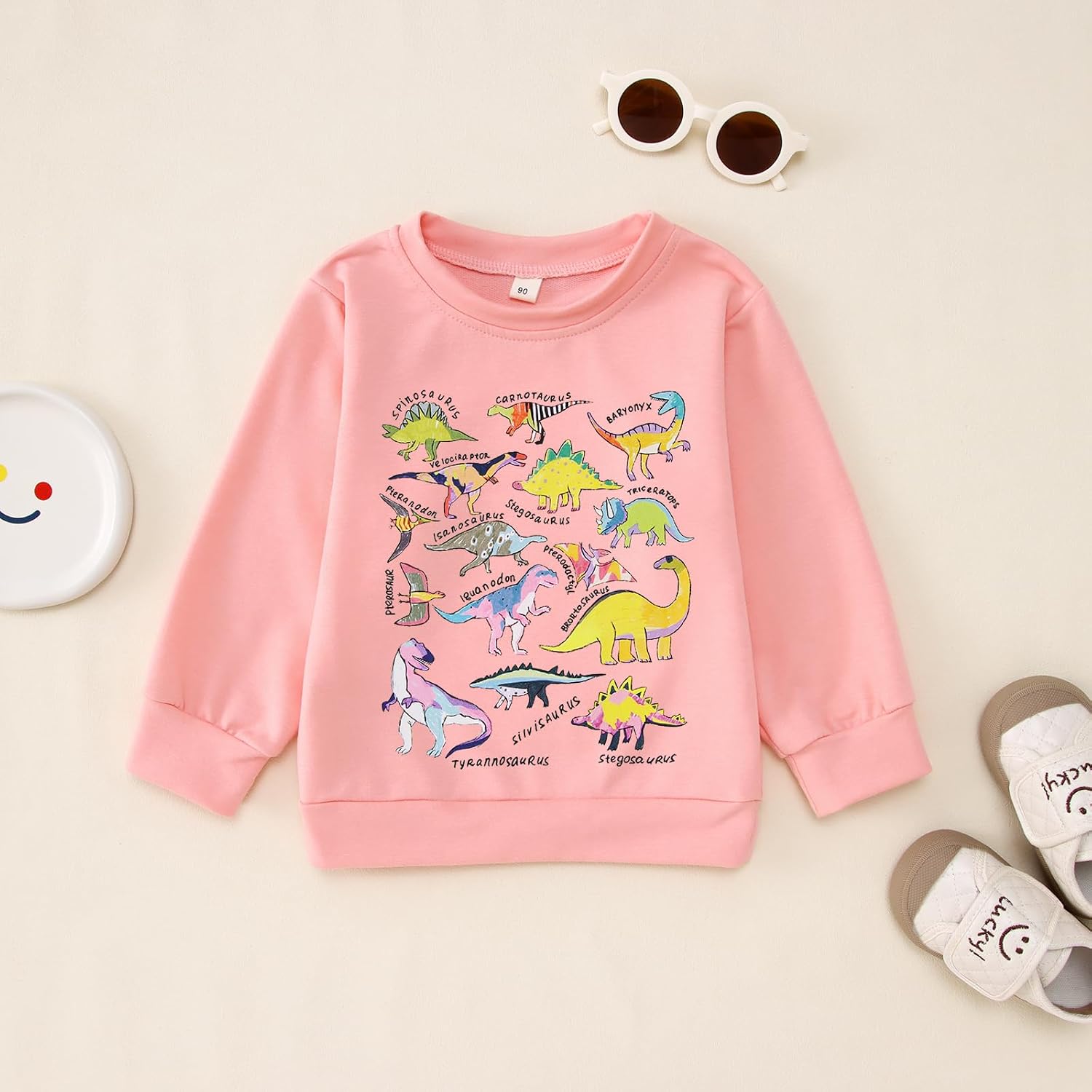 Dinosaur Sweatshirts Toddler Baby Girls Boys T-rex Shirts Fall Crewneck Pullover Long Sleeve Tops Winter Clothes